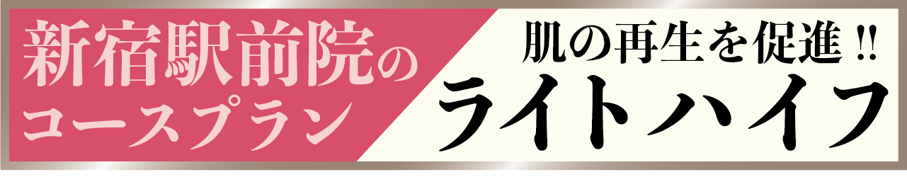 ライトハイフ新宿駅前院のコースプラン